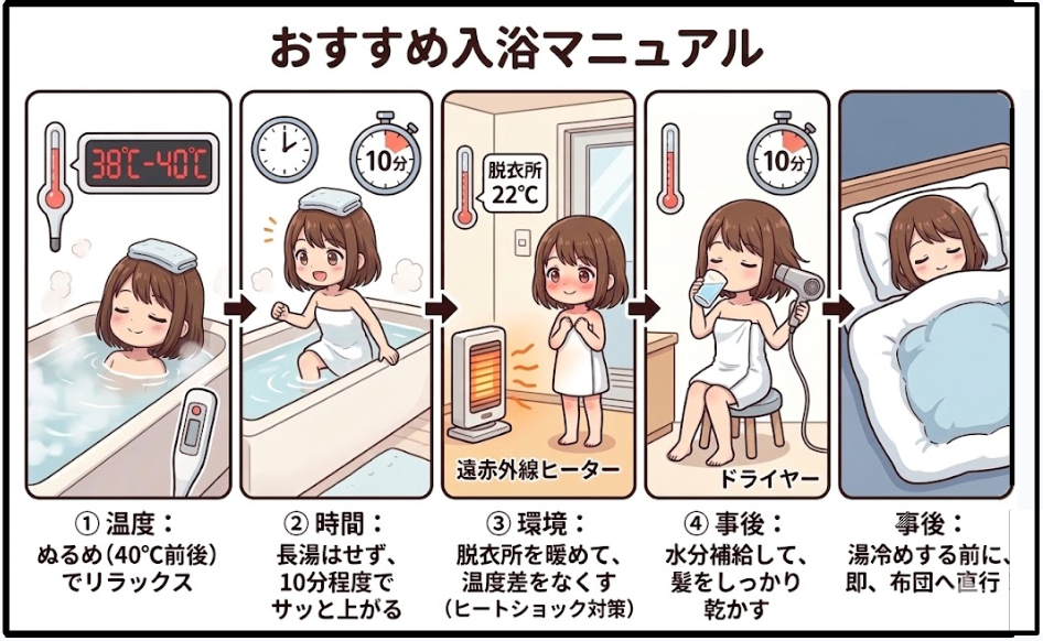 おすすめ入浴マニュアル
